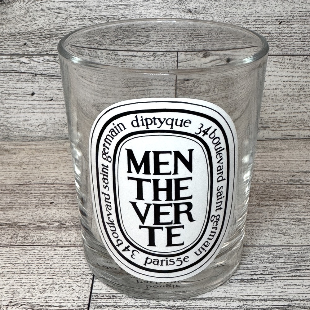 Diptyque Empty Glass Candle Jar Menthe Verte - Picture 2 of 2